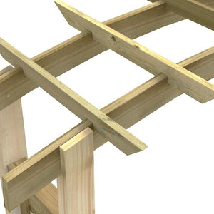 Holz Gartenbogen 150x60x210 cm
