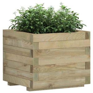 Quadratisches Hochbeet aus Holz, 50x50x40 cm