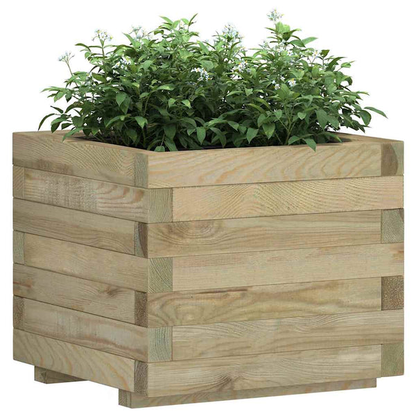 Quadratisches Hochbeet aus Holz, 50x50x40 cm
