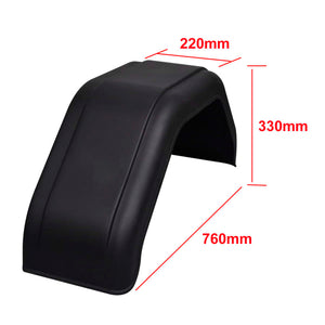 2 x Garde-boue de remorque 220 x 760 mm