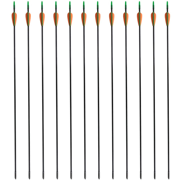 Recurvebogen Pfeile Fiberglas 30 Zoll, 12er-Set