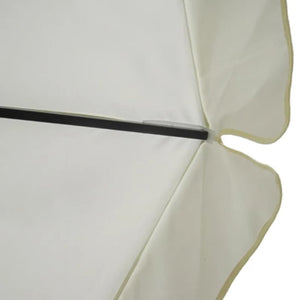Sonnenschirm Aluminium Tragbarer Sonnenschirmständer Weiß