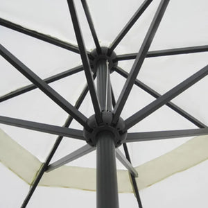 Sonnenschirm Aluminium Tragbarer Sonnenschirmständer Weiß