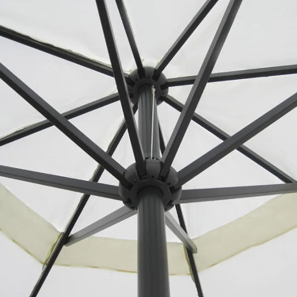 Sonnenschirm Aluminium Tragbarer Sonnenschirmständer Weiß