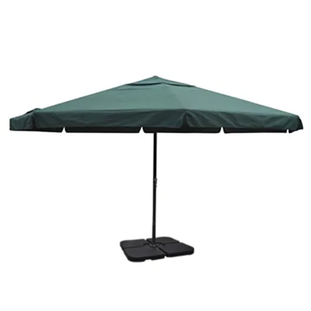 vidaXL Parasol aluminium avec support portable vert