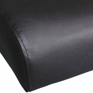 Schlafsofa Kunstleder Schwarz mit Kissen