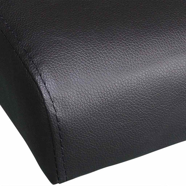 Schlafsofa Kunstleder Schwarz mit Kissen