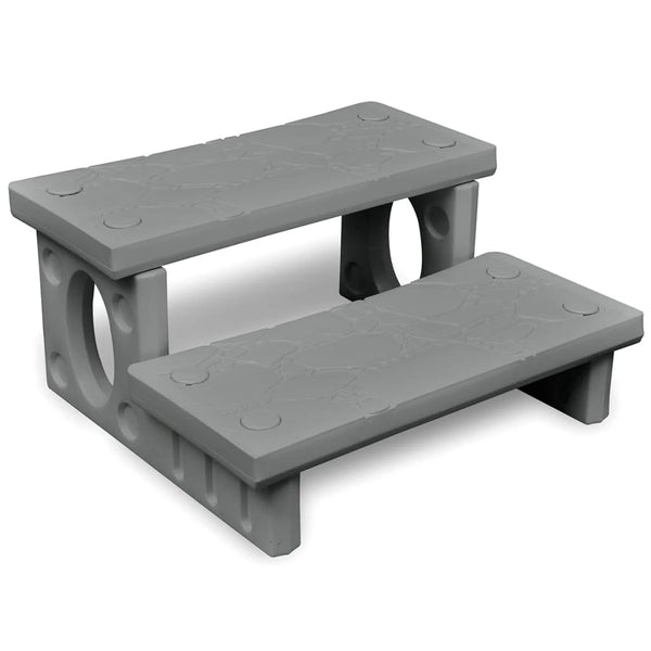 Graue Spa Treppe