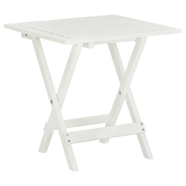 Weißer Akazienholz Bistrotisch 46x46 cm