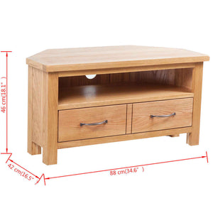 TV-Schrank Eiche Massivholz 88x42x46 cm