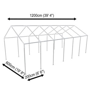 Stahlrahmen für Partyzelt 12 x 6 m