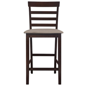 vidaXL Tabourets de bar 2 pcs Tissu marron