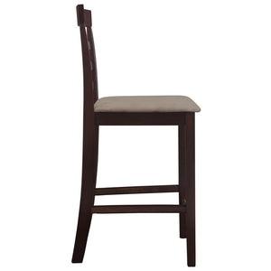 vidaXL Tabourets de bar 2 pcs Tissu marron