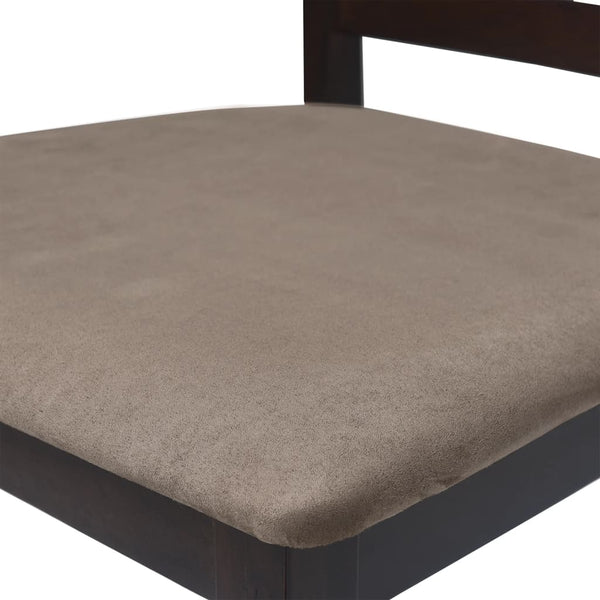 vidaXL Tabourets de bar 2 pcs Tissu marron