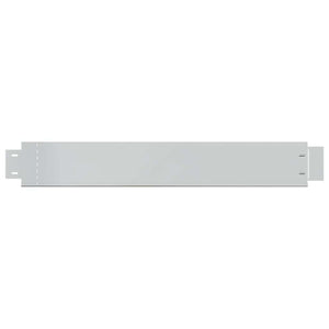 Flexible Rasenkante 10-er Set Verzinkter Stahl 100x14 cm
