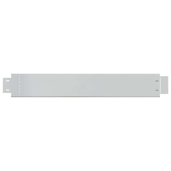 vidaXL Bordure de pelouse flexible lot de 10 acier galvanisé 100x14 cm