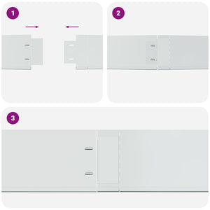 Flexible Rasenkante 20-er Set Verzinkter Stahl 100x14 cm