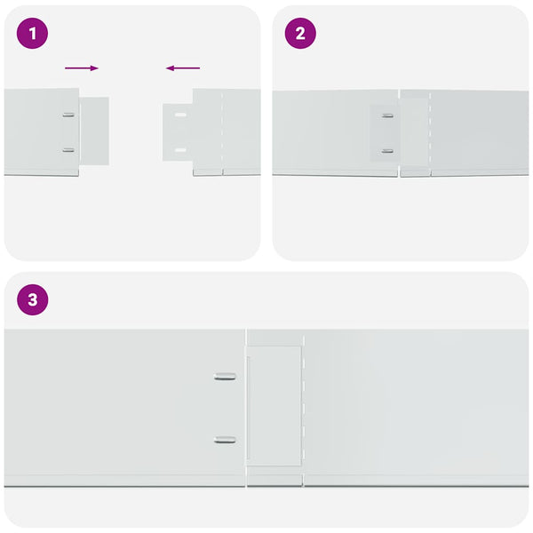 Flexible Rasenkante 20-er Set Verzinkter Stahl 100x14 cm