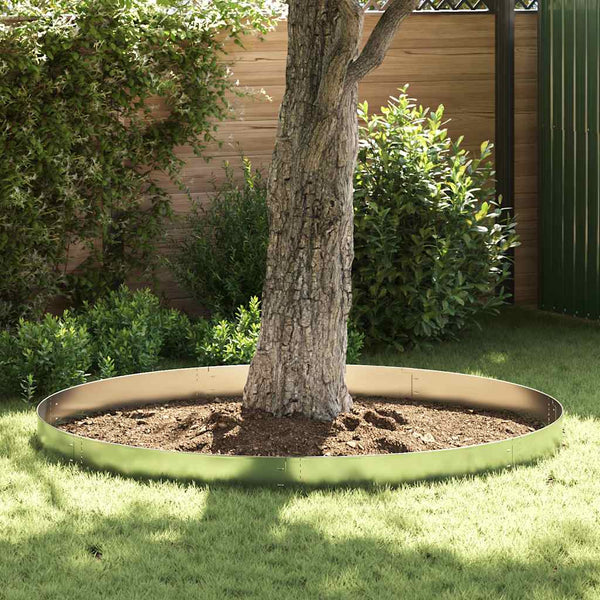Flexible Rasenkante 20-er Set Verzinkter Stahl 100x14 cm