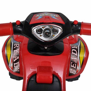 Rotes Aufsitz-Quad für Kinder mit Sound und Licht