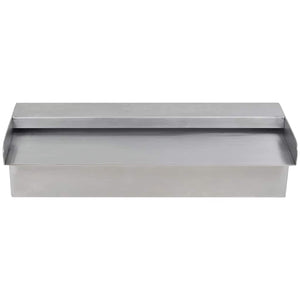 Pool Wasserfall Rechteckig Edelstahl 30cm
