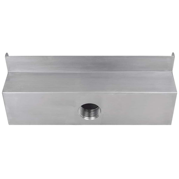 Pool Wasserfall Rechteckig Edelstahl 30cm
