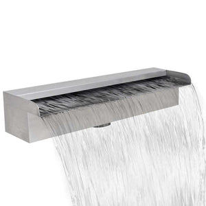 Pool Wasserfall Rechteckig Edelstahl 45cm