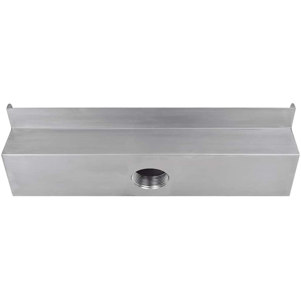 Pool Wasserfall Rechteckig Edelstahl 45cm