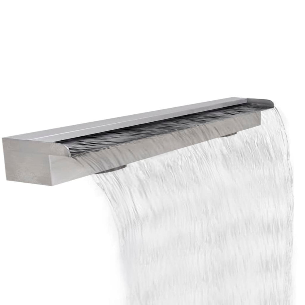 Pool Wasserfall Rechteckig Edelstahl 120 cm