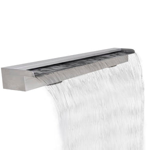 Pool Wasserfall Rechteckig Edelstahl 120 cm