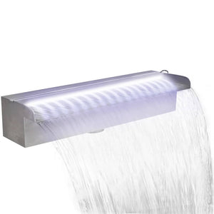 Pool Wasserfall mit LED Rechteckig 45cm