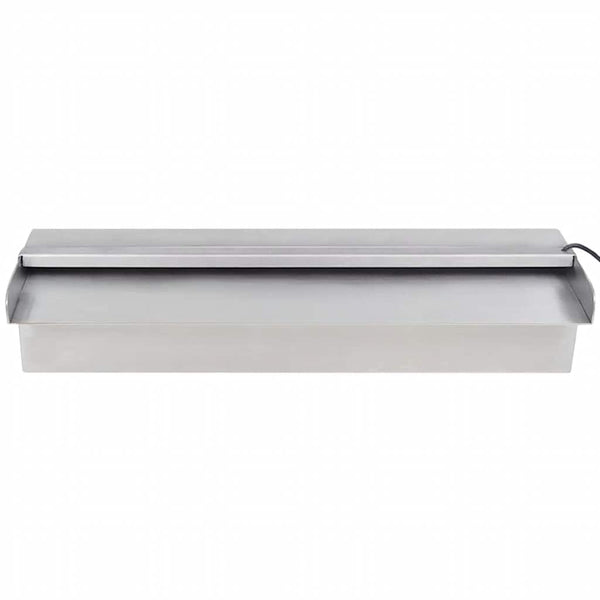 Pool Wasserfall mit LED Rechteckig 45cm