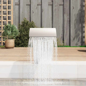 Edelstahl Garten Wasserfall 45x30x60 cm