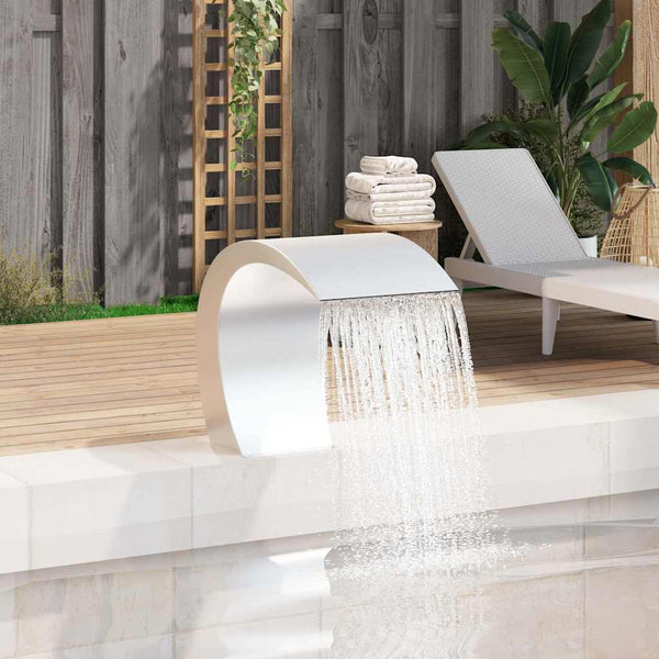 Edelstahl Garten Wasserfall 45x30x60 cm