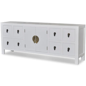 Asiatisches Sideboard Holz 8 Schubladen