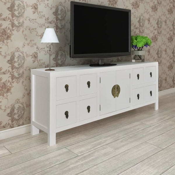 Asiatisches Sideboard Holz 8 Schubladen