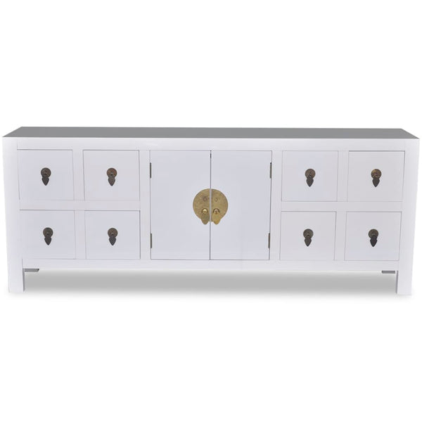 Asiatisches Sideboard Holz 8 Schubladen