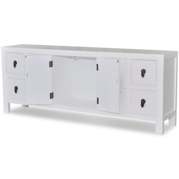 Sideboard Holz Asiatisches Design 8 Schubladen 2 Türen