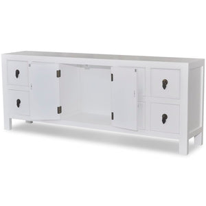 Sideboard Holz Asiatisches Design 8 Schubladen 2 Türen