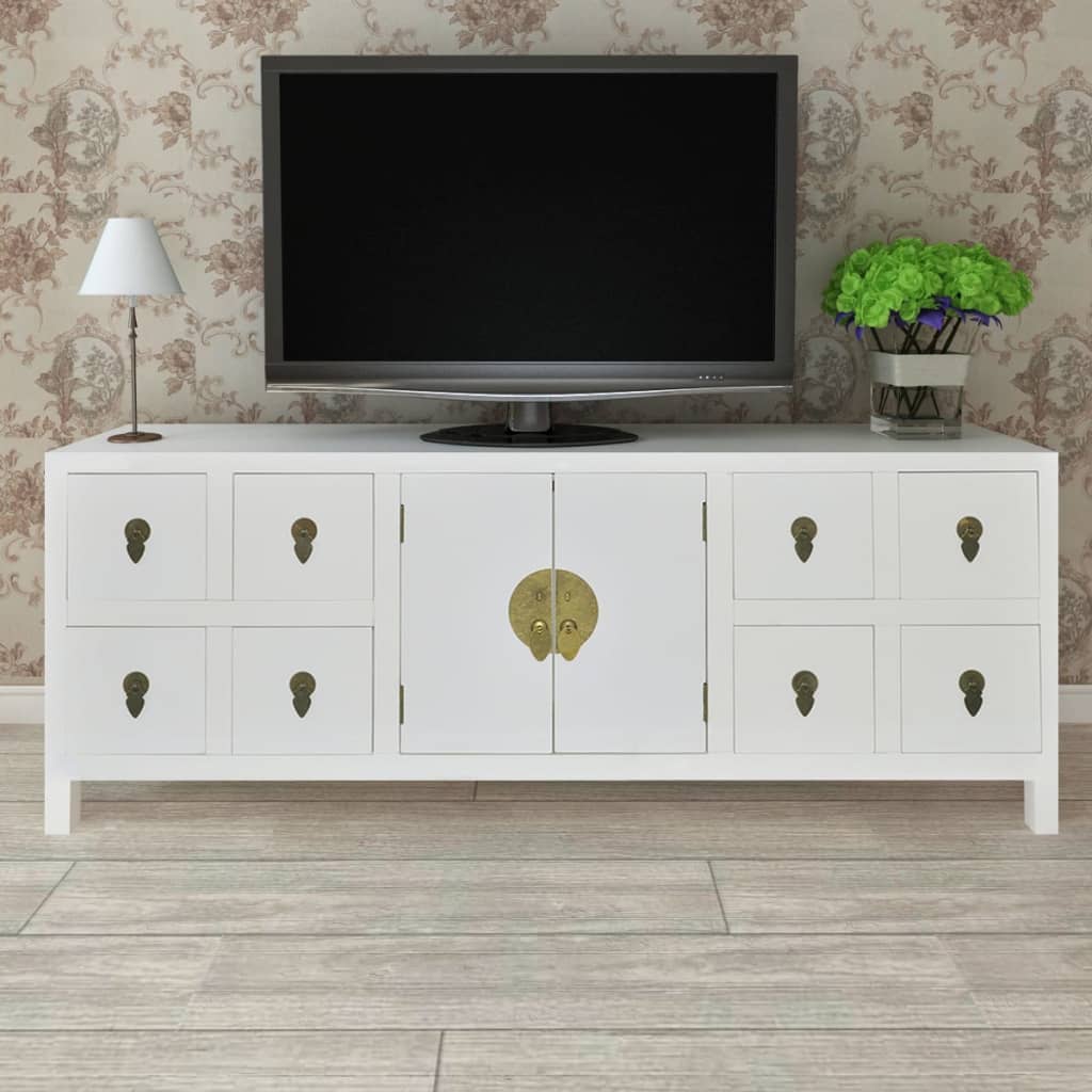 Asiatisches Sideboard Holz 8 Schubladen