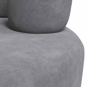 vidaXL Fauteuil en forme de main Velours Gris
