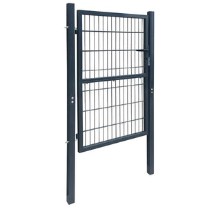 vidaXL 2D Garden Gate (Single) Anthracite 100x160 cm