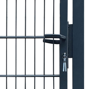 vidaXL 2D Garden Gate (Single) Anthracite 100x160 cm