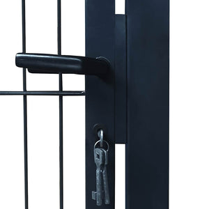 vidaXL 2D Garden Gate (Single) Anthracite 100x160 cm