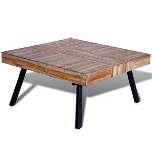 vidaXL Square Coffee Table Reclaimed Teak