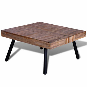 vidaXL Square Coffee Table Reclaimed Teak