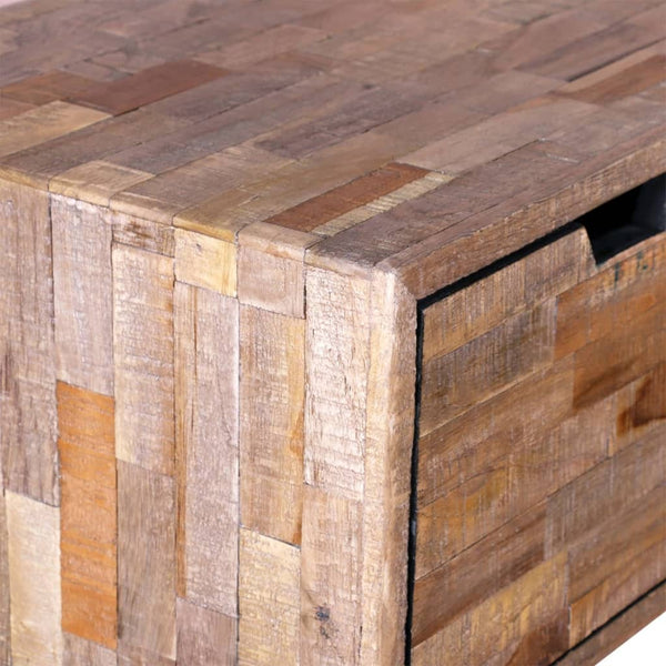 Konsolentisch Altholz Teak mit 3 Schubladen