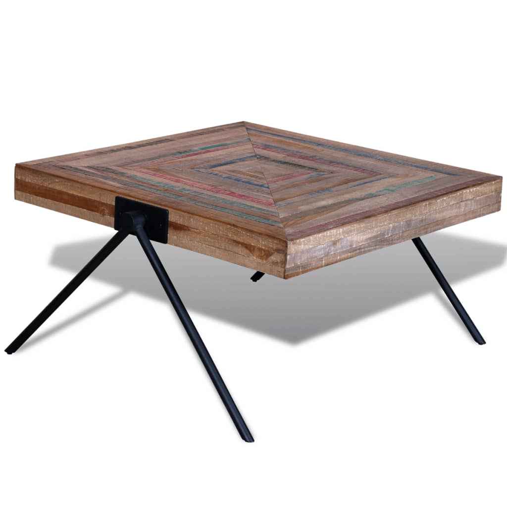 Couchtisch Altholz Teak V-Beine