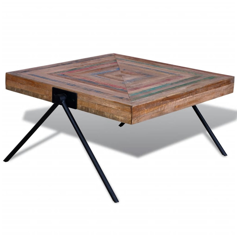 Couchtisch Altholz Teak V-Beine