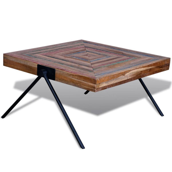 Couchtisch Altholz Teak V-Beine